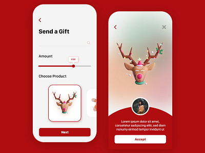 Christmas Gifts UI christmas clean design ecommerce ecommerce app mobile app mobile ui ui uiux ux