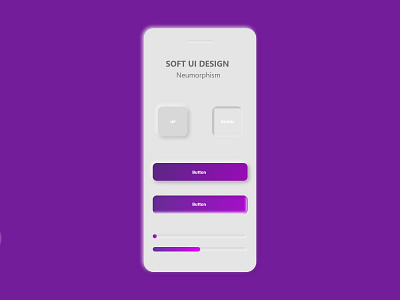 Neumorphism Design UI