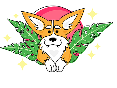 Corgi adobe illustrator corgi design dog illustration