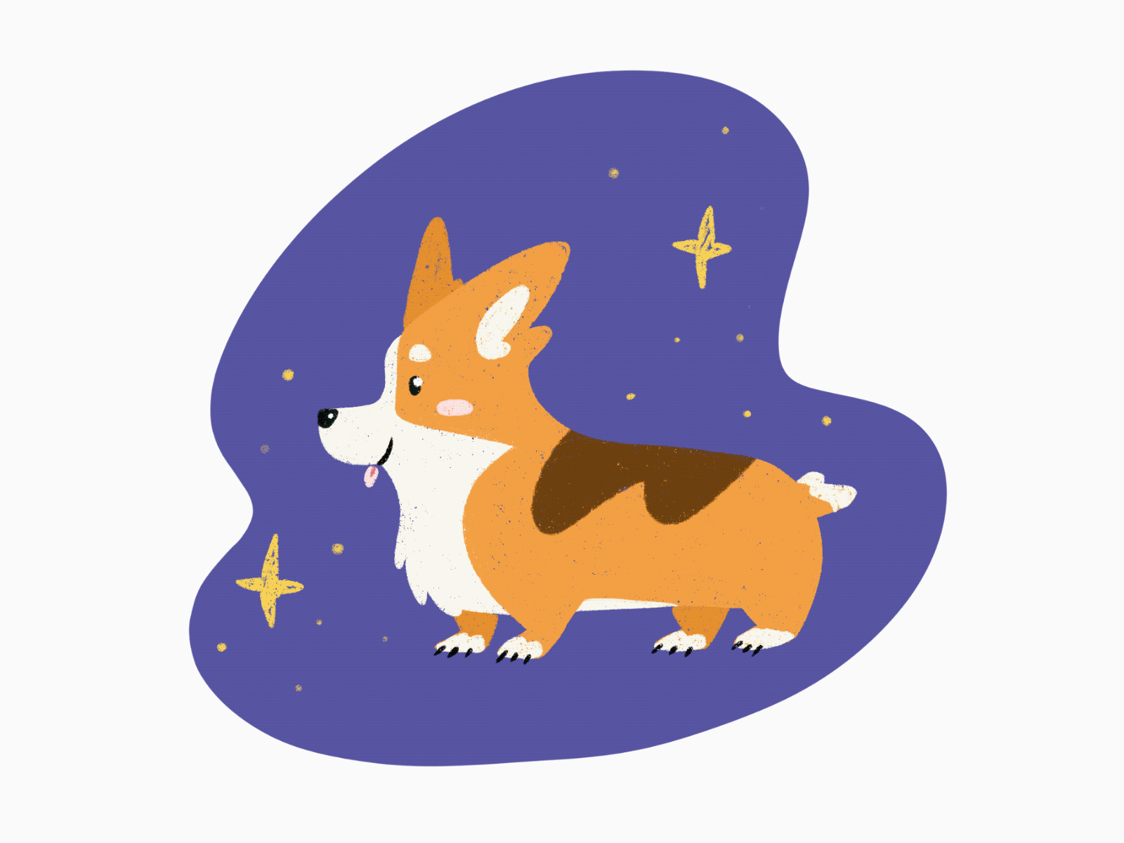 corgi.gif animal animation corgi dog gif illustration pet procreate