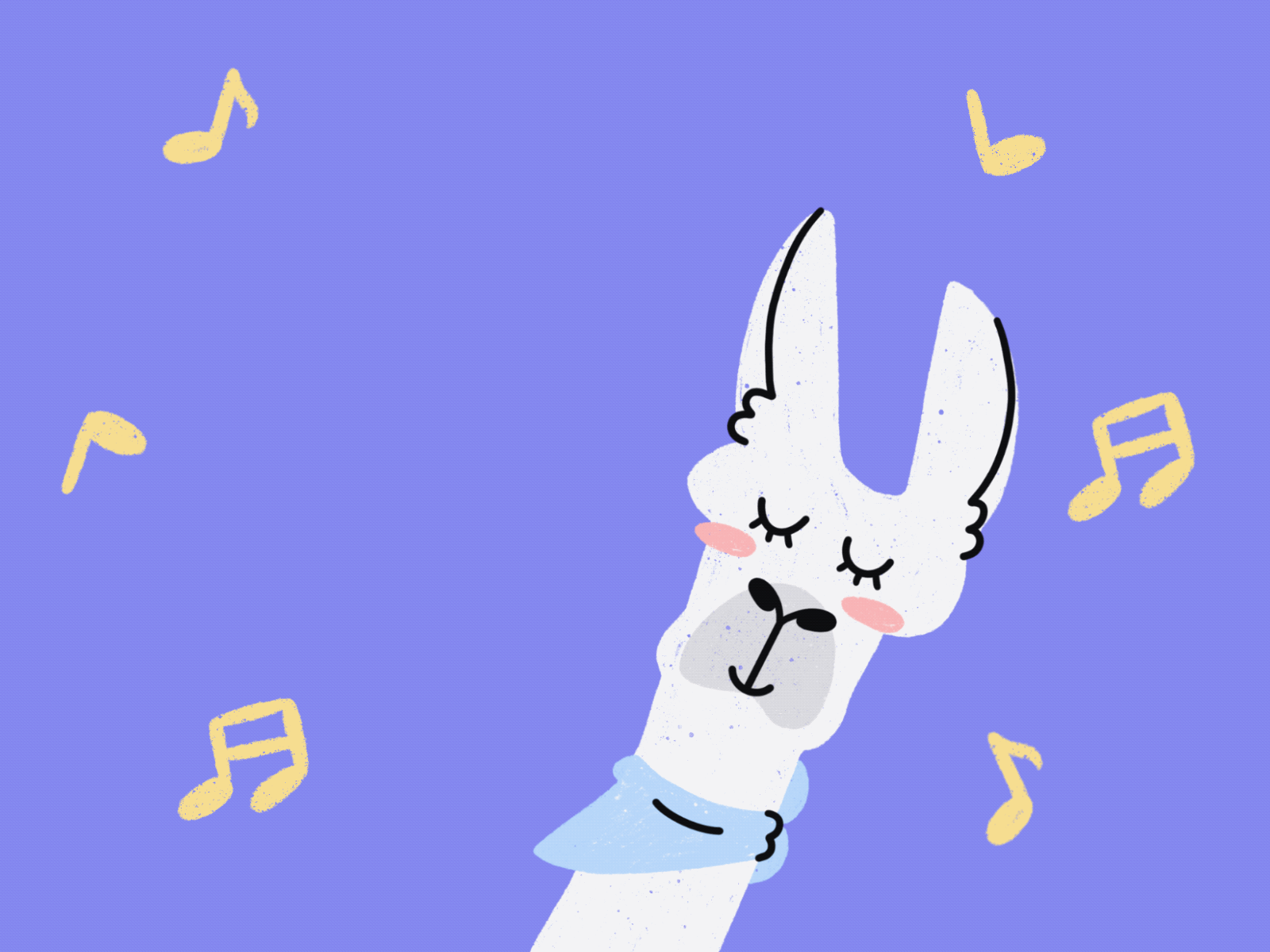 Dancing Queen animal animation cute gif illustration illustrator kids llama procreate