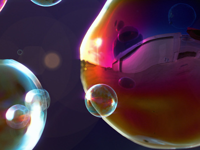 Soap bubbles 3d arnold cgi organic render