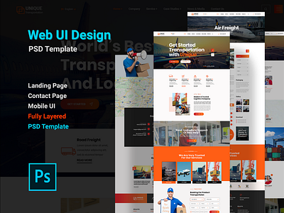 Web UI and Landing Page Design landing page landingpage user interface