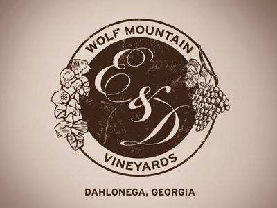 Wolf Mountain Wedding Crest