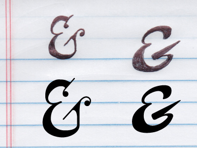 Ampersand Sketches ampersand company meeting sketch vector