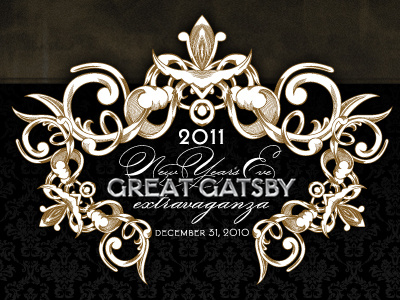 A Gatsby New Year flourish great gatsby new years eve