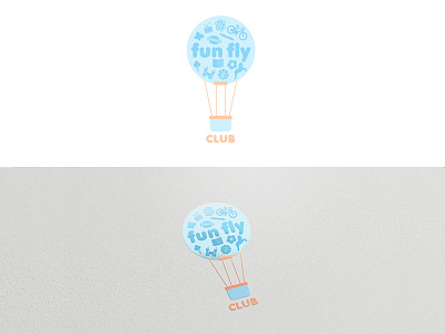 Fun Fly Club balloon fly kids logo