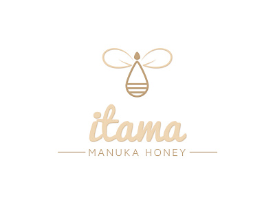 itama honey bee branding honey logo