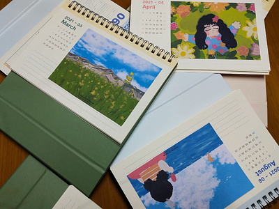 Hand-Painted Calendars