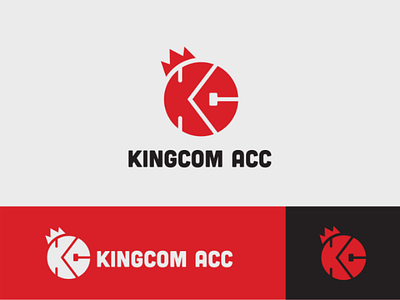 Monogram logo consept consept design graphic initials king logo logos logotype monogram red technology