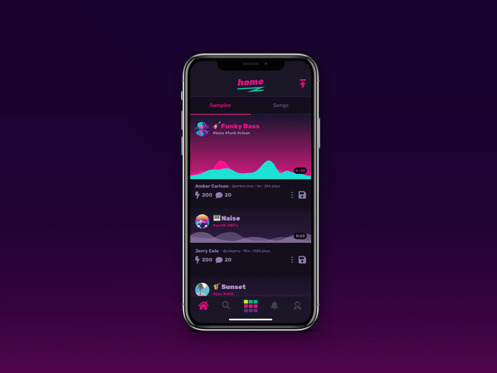 UI animation for a music app - Track playing animation animation after effects animation design app interaction ios app motion music music app product design ui ui animation uiux visual design