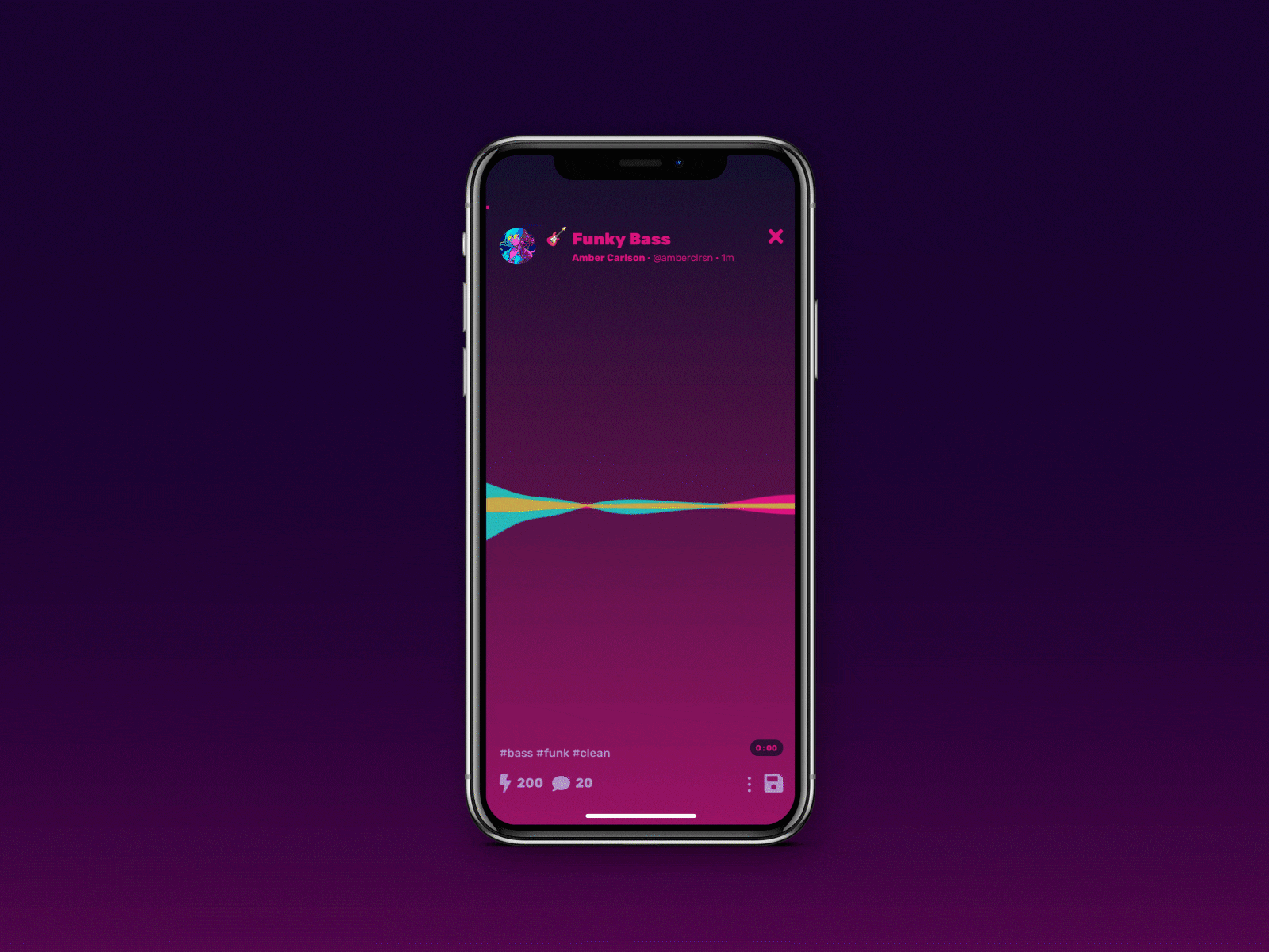 UI animation for a music app - Track full screen