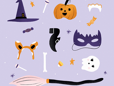 Halloween Costumes costume halloween happy halloween illustration jack o lantern mask procreate spooky sweets witch