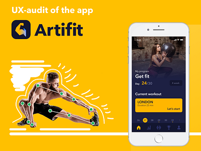 Artifit. UX-audit of the app ai app artifit audit fitness app mobile sport ux design