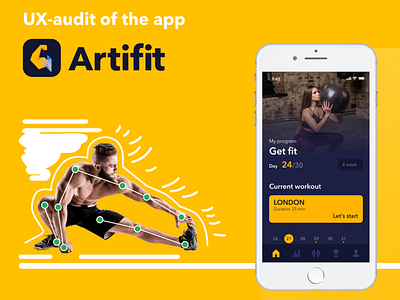 Artifit. UX-audit of the app