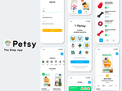 Petsy - Petshop App - Redesign Concept app app daily app design app inspiration app shop app ui app ui design app ui ux daily design daily uiux dailyui design inspiration ecommerce app shop app ui ui ux ui design uidesign uiux ux