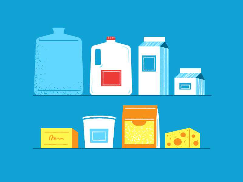 Dairy Products by Jackie Lay on Dribbble