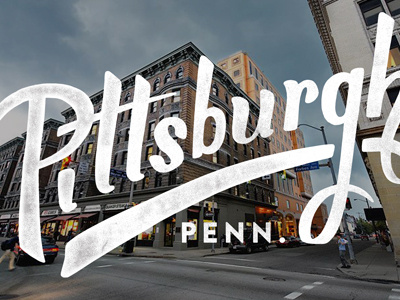 Pittsburgh lettering