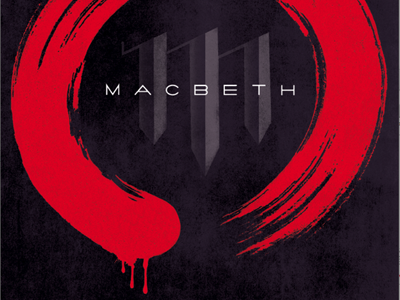 Poster for a taoist-inspired production of Macbeth illustration theater poster