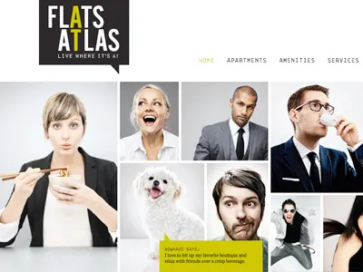 Flats at Atlas website building website