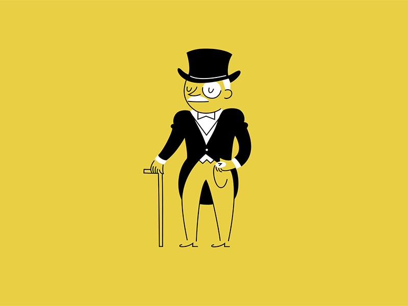 The New Aristocracy aristocracy class dog monopoly top hat tuxedo upper class wealth