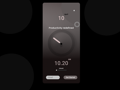 Daily UI :: 001 - Productivity App