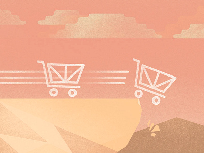 E-Commerce Carts ecommerce geometric shopping cart texture