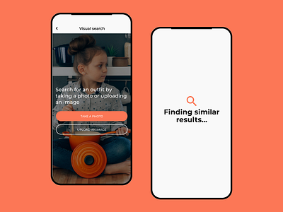 Marketplace app, pages to search items by photo