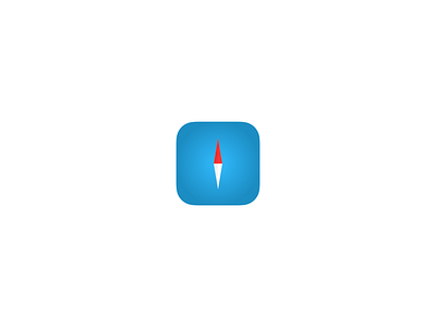 Minimalistic Safari icon dock icon icon icon design macos big sur minimalistic sketchapp vector