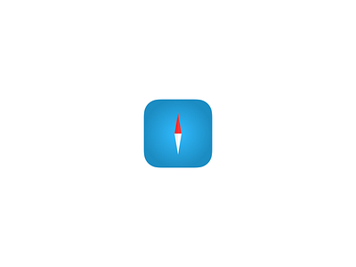 Minimalistic Safari icon