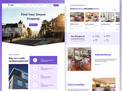 Real Estate Landing Page agency agency landing page agency website design mobile design real estate agent realestate ui uiux uiuxdesign ux webdesign website design