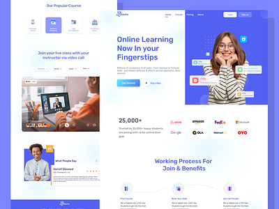 Edulite Landing Page - Online Learning Platform