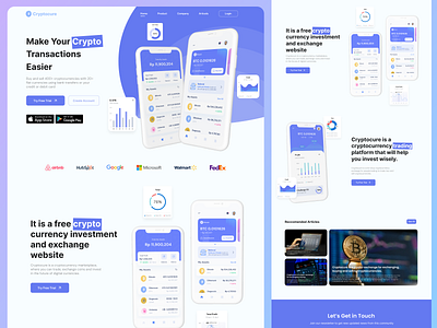 Cryptocure - Landing page 🔥