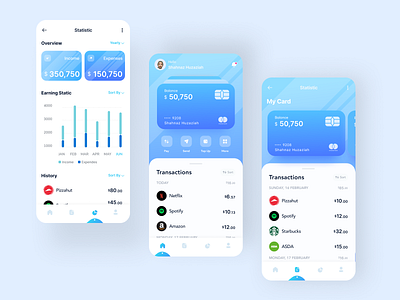 Wallo App - Finance App 😁 by Habibi 🤖 for Enver Studio on Dribbble