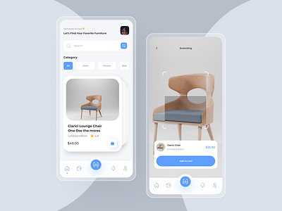 Furniture App 😁 3d agency agency website animation branding design furniture graphic design illustration logo mobile app mobile design motion graphics ui ux web design