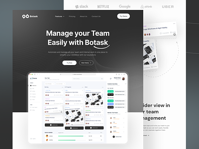 Botask Task Management Dashboard Concept 🔥
