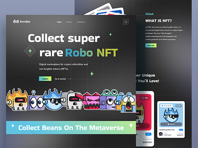 Landing Page NFT Robo 🔥
