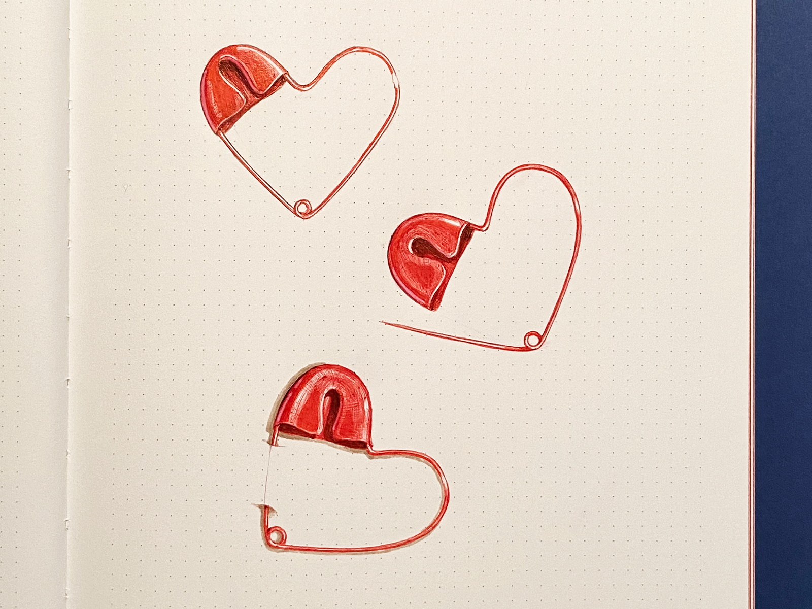 Valentine Day Heart Drawing by MLSPcArt on Dribbble