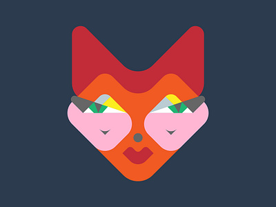 Fox WIP animal animals design face fox geometric illustration