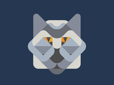 WOLF animal animals design geometric illustration series wolf