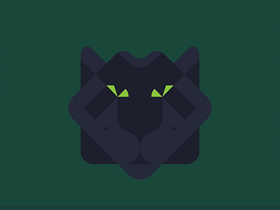 Black Panther animal blackpanther design face geometic illustration panther vector