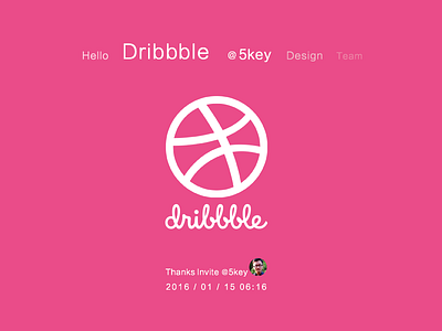 Dribbble First Shot @5key dribble thx
