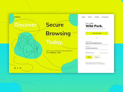 WildPark. UI design