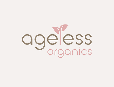 Ageless Organics LOGO animation design flat icon illustrator minimal ux vector website