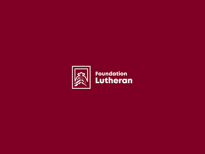 Foundation Lutheran christ christian church cross isologo jesus logo design perspective religion saint temple