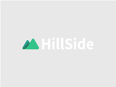 HillSide Logo clean graphic design green logo logo design minimalism minimalist