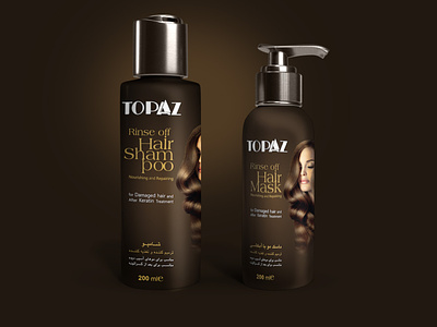 Haircare product advertisment graphic design illustration packaging