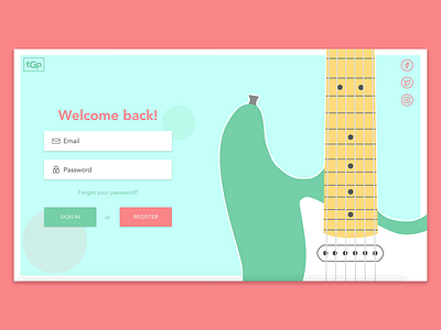 Daily UI 001: The Guitar Project