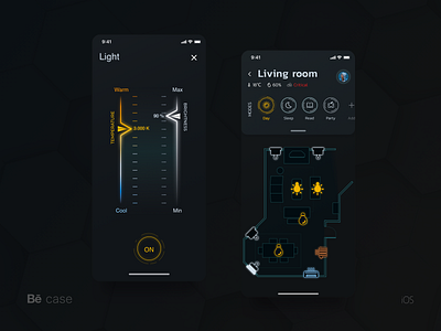 Smart Home cyberpunk futuristic hightech innovation ios iot mobile smarthome smarthouse ui ux