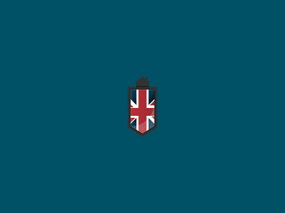 British Real Estate badge british estate flag great britain house logo real uk